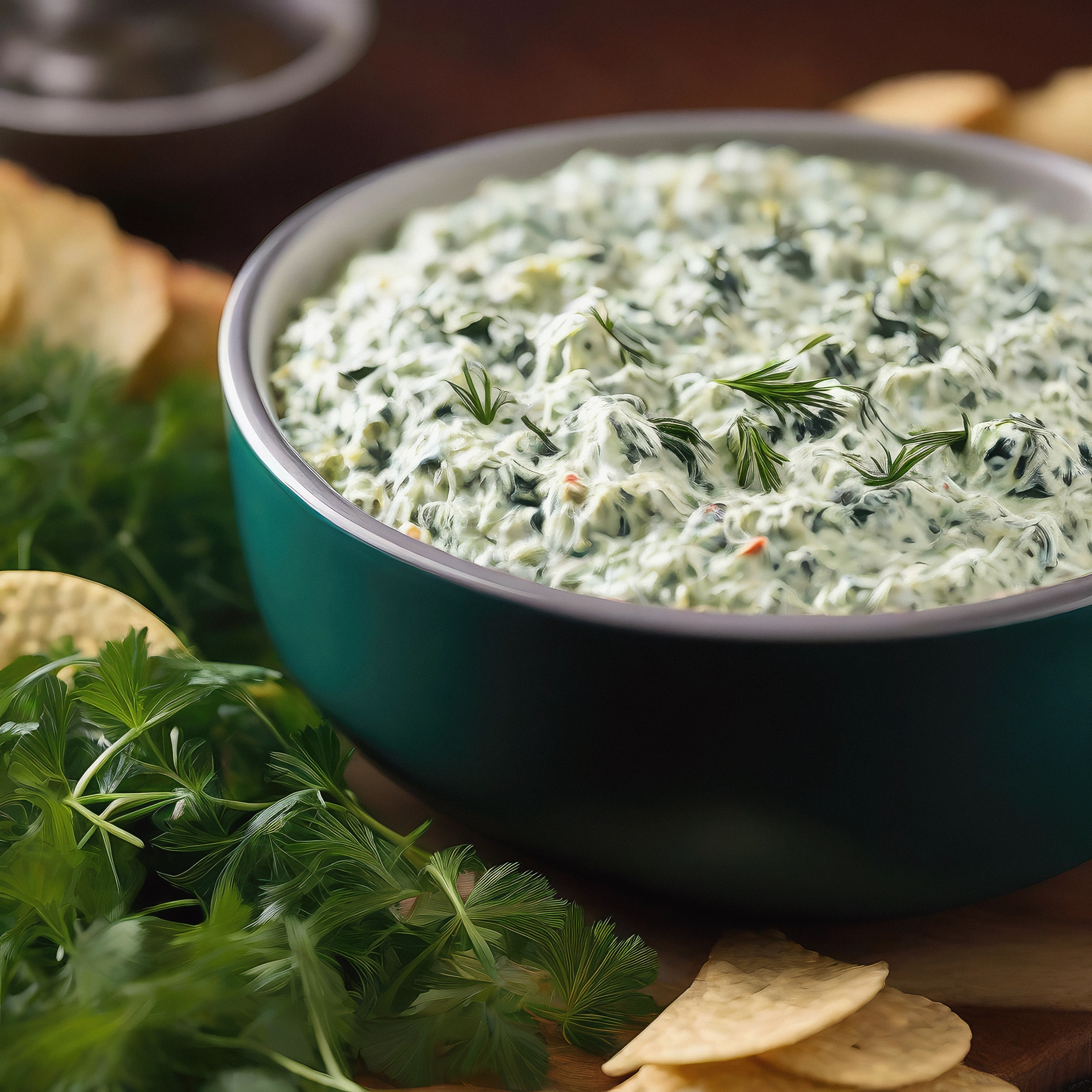 Dill Spinach Dip with Kick AttenOke