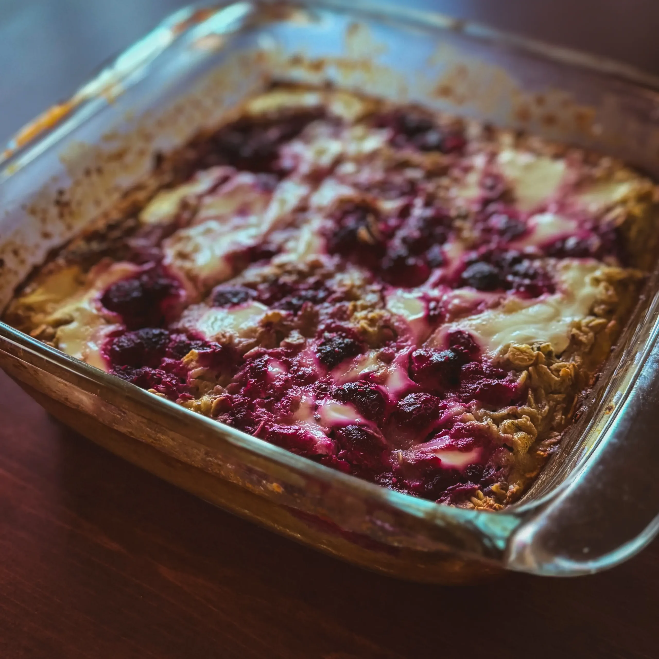 Raspberry Vanilla Oatmeal Bake: Simple and Delicious